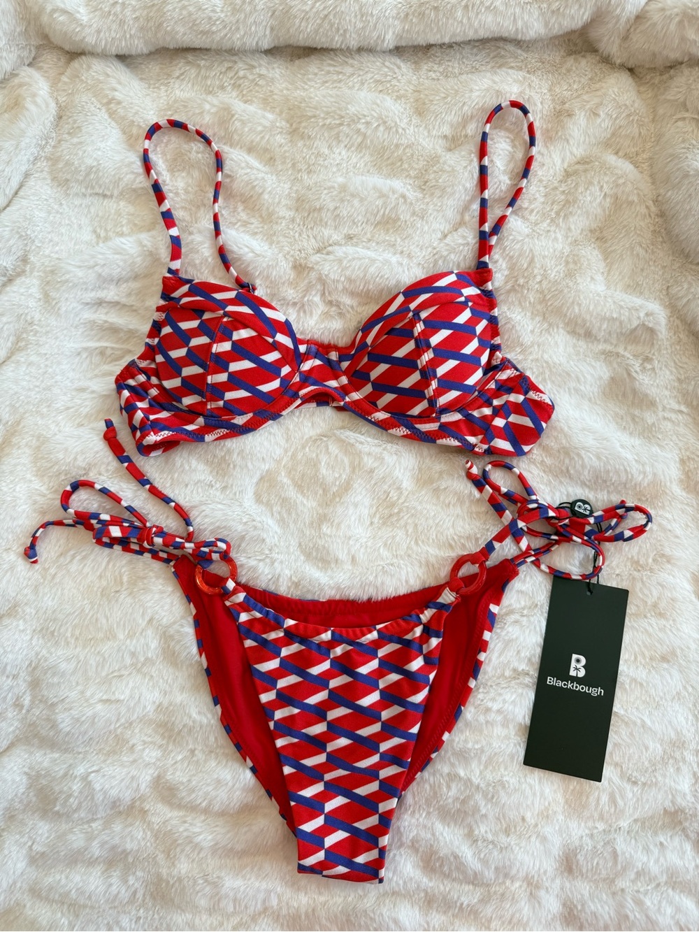 Blackbough Cindy Push Up Underwire Top (XS) and Pia String Bottoms (XS) —lodge